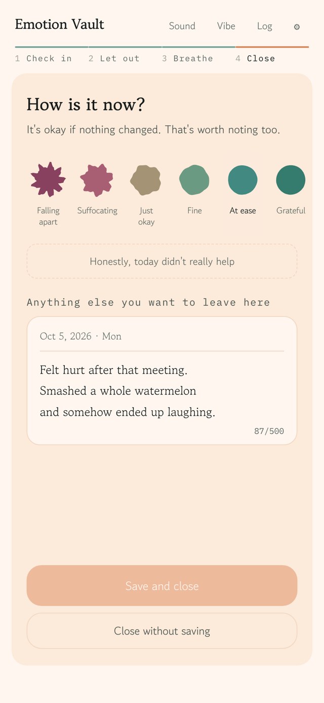 Peach theme - closing diary